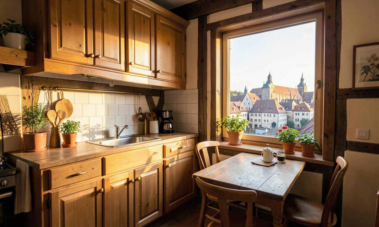 Küche mit Blick auf die Goslarer Altstadt